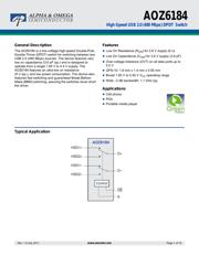 AOZ6184QT 数据规格书 1