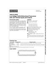 74ALVC16245MTDX datasheet.datasheet_page 1