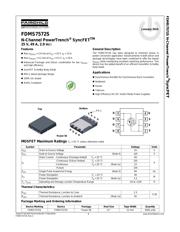 FDMS7572S datasheet.datasheet_page 1