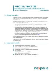 74HCT123D,652 Datenblatt PDF