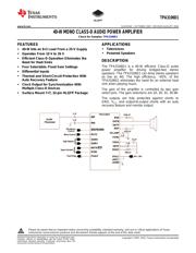 TPA3106D1 Datenblatt PDF