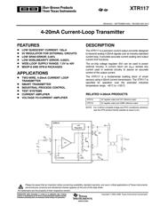 XTR117AIDRBT Datenblatt PDF
