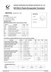 2SD1616A 数据规格书 1