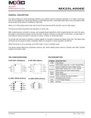 MX25L4006EM1I-12G 数据规格书 5