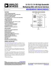 AD5290YRMZ10 Datenblatt PDF