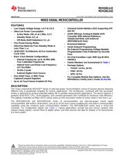 MSP430G2232IRSA16 datasheet.datasheet_page 1