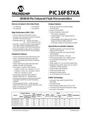 PIC16F873A-I/SP 数据规格书 3