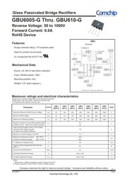 GBU608-G Datenblatt PDF