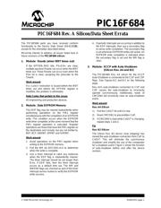 PIC16F684-I/STG 数据规格书 1