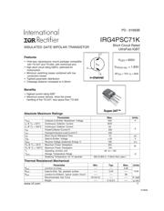 IRG4PSC71K 数据规格书 1