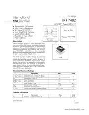IRF7402 数据规格书 1
