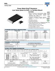 WSL2512R0500FEA 数据规格书 1