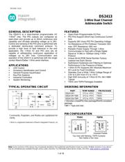 DS2413P+ 数据规格书 1
