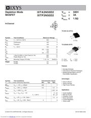 IXTA3N50D2 数据规格书 1