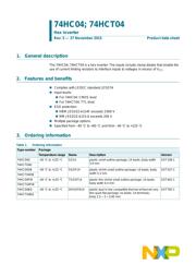 74HC04D,652 datasheet.datasheet_page 1