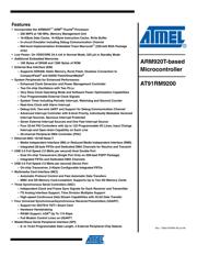 AT91RM9200-QU-002 Datenblatt PDF