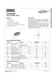FCB20N60F 数据规格书 1