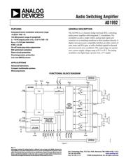 AD1992ACPZ datasheet.datasheet_page 1