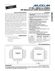 MAX9218ECM+T Datenblatt PDF