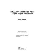 TMS320VC5409PGE100 datasheet.datasheet_page 1