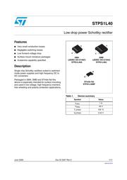 STPS1L40MF 数据规格书 1