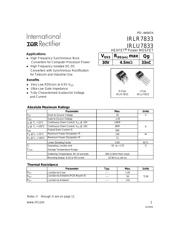 IRLR7833PBF datasheet.datasheet_page 1