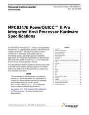 MPC8347EVVAJDB Datenblatt PDF