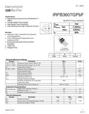 IRFB7434GPBF 数据规格书 1