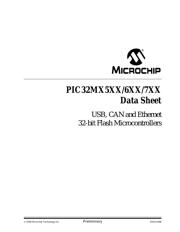PIC32MX575F256H-80I/PT 数据规格书 1