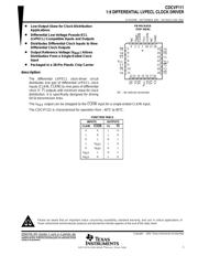 CDCVF111FNR 数据规格书 1