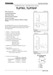 TLP781 Datenblatt PDF