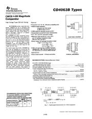 CD4063BE Datenblatt PDF