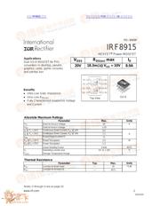 IRF8915 数据规格书 1