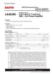 LA42102 datasheet.datasheet_page 1