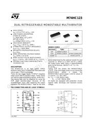 M74HC123TTR 数据规格书 1