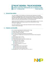 74LVCH16245ADL,112 datasheet.datasheet_page 1