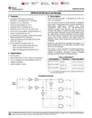 SN74LVC1G139DCUR 数据规格书 1