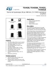 TSV630 datasheet.datasheet_page 1