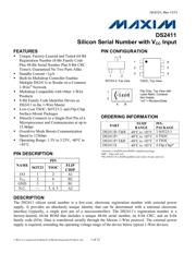 DS2411P+T&R Datenblatt PDF