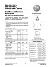 BC847BPDW1T3G 数据规格书 1