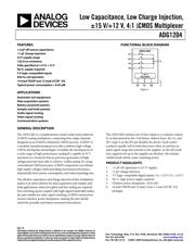 ADG1204YCPZ-500RL7 数据规格书 1