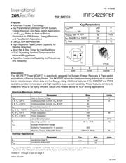 IRFS4229TRLPBF 数据规格书 1