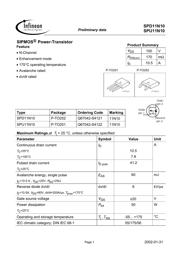 SPD11N10 datasheet.datasheet_page 1