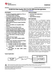 DS16EV5110 datasheet.datasheet_page 1