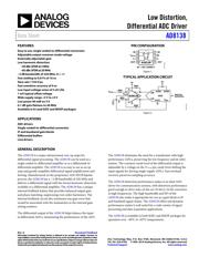 AD8138ARZ Datenblatt PDF