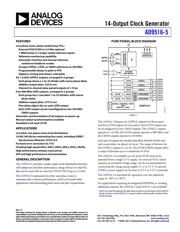 AD9516-5BCPZ-REEL7 数据规格书 1