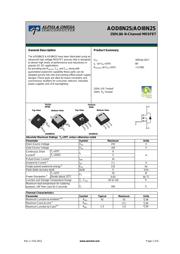 AOD8N25 datasheet.datasheet_page 1