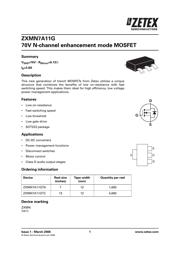 ZXMN7A11GTA 数据规格书 1