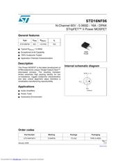 STD16NF06 数据规格书 1