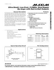 MAX4350EXK 数据规格书 1